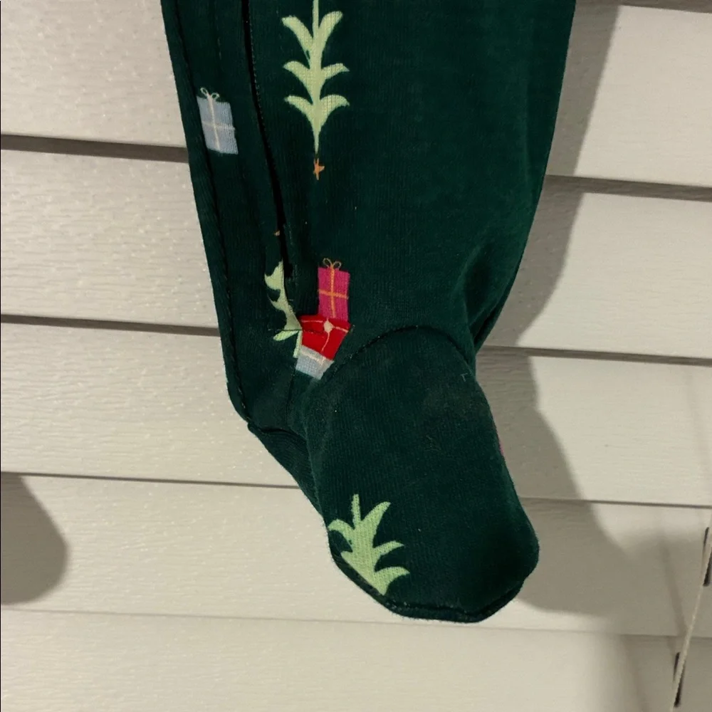Carter's Green Footie with Red and White Accents